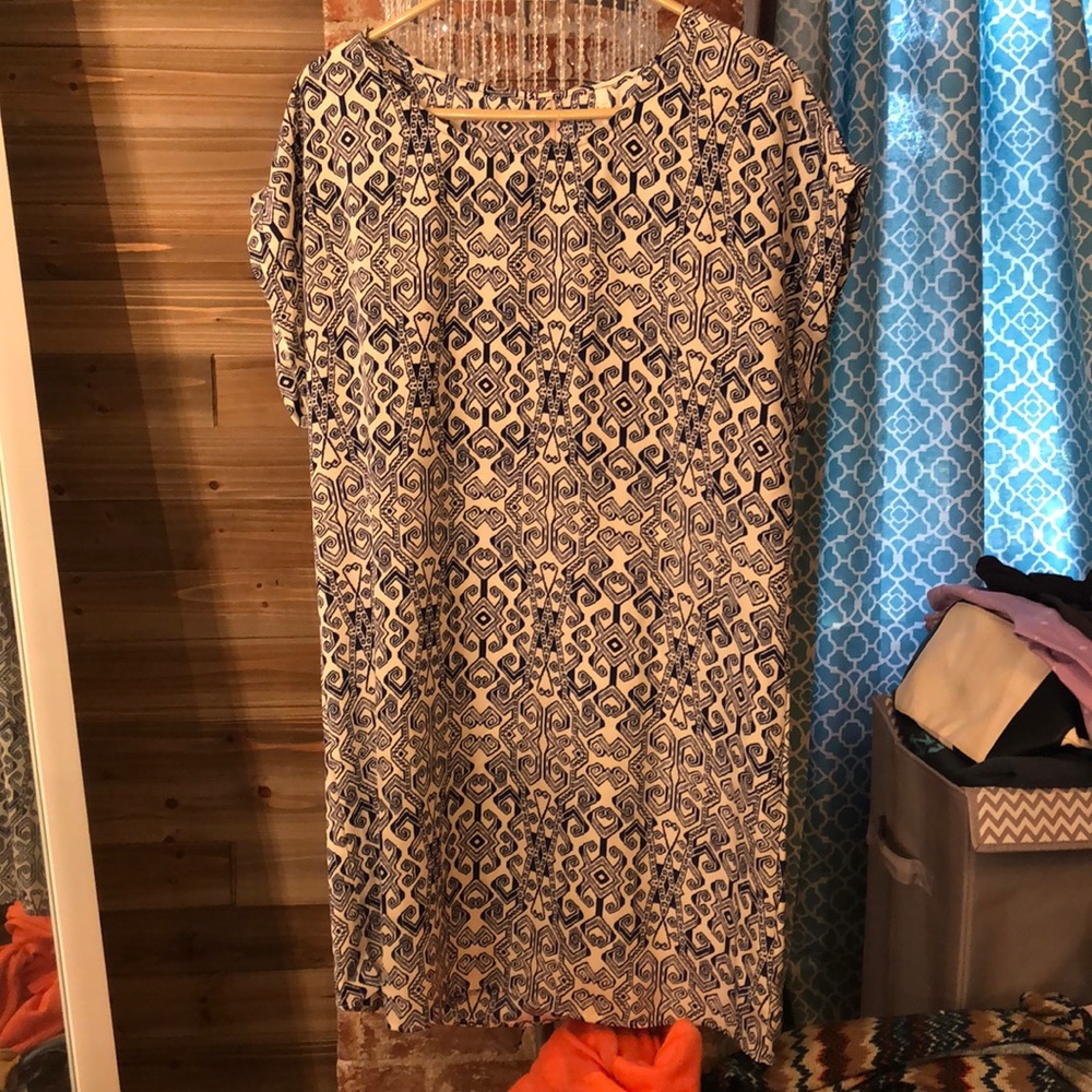 Navy and White dress